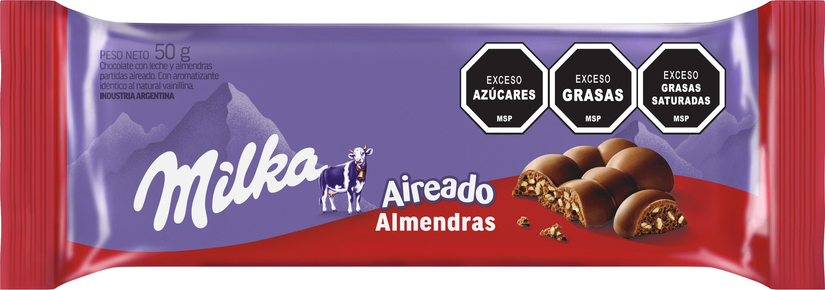 Milka Leger Aireado Almendras 50g - Nerilan Uruguay